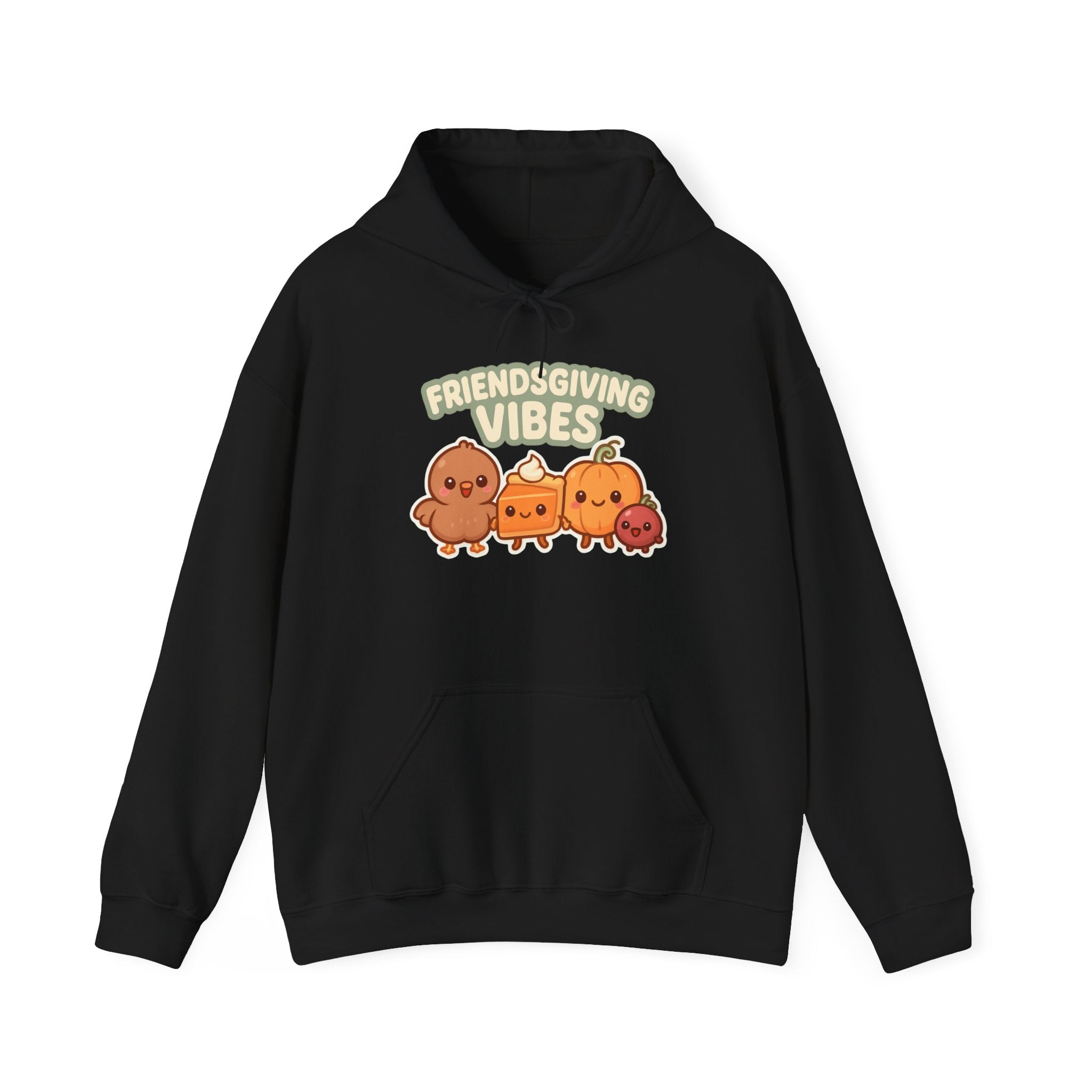 Friendsgiving Vibes Hoodie — Cute Thanksgiving Party Sweatshirt