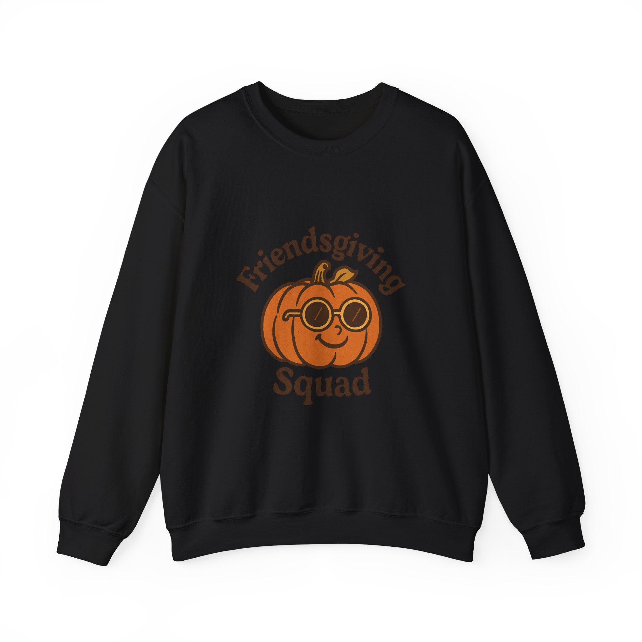 Friendsgiving Squad Sweatshirt — Cute Pumpkin Crewneck