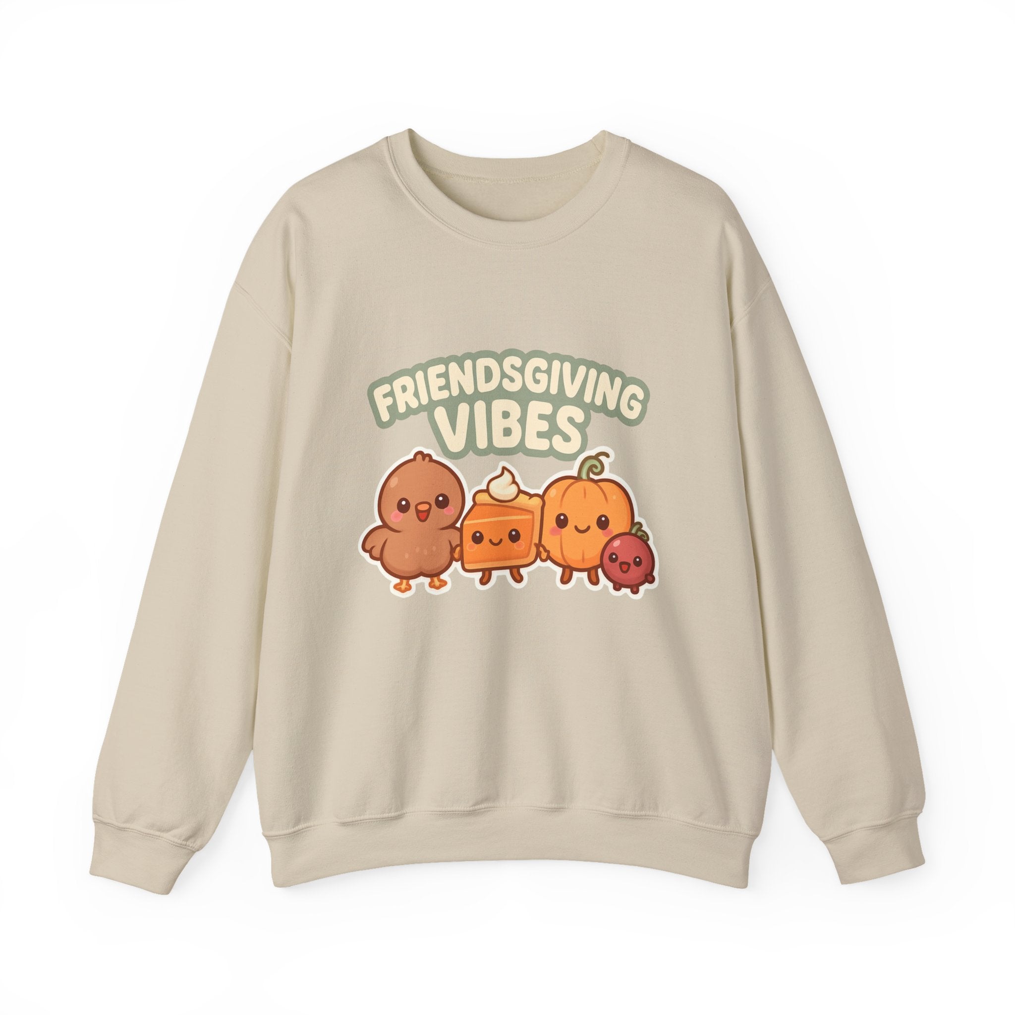 Friendsgiving Vibes Sweatshirt — Cute Thanksgiving Crewneck