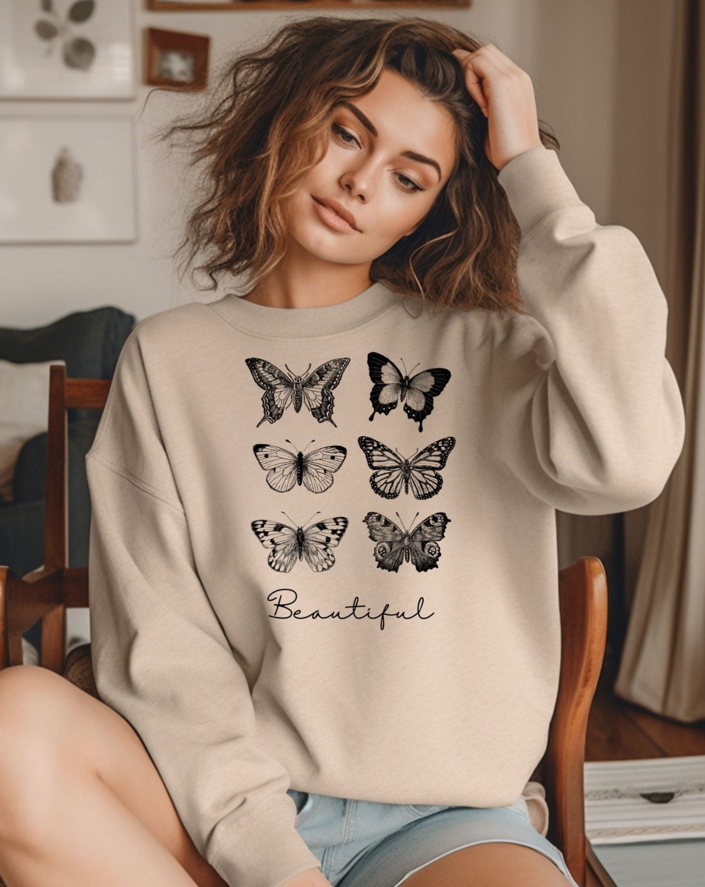 Butterflies Beautiful Sweatshirt