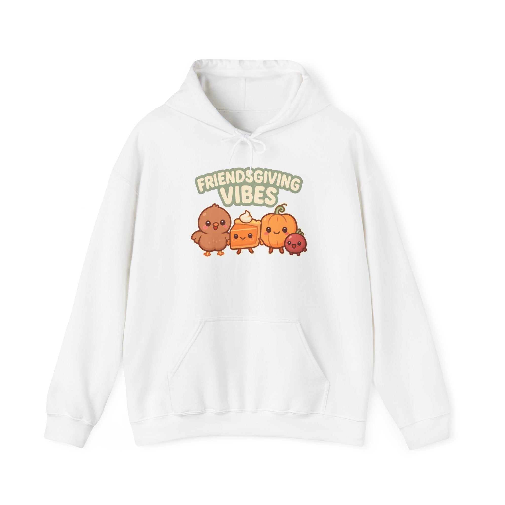 Friendsgiving Vibes Hoodie — Cute Thanksgiving Party Sweatshirt