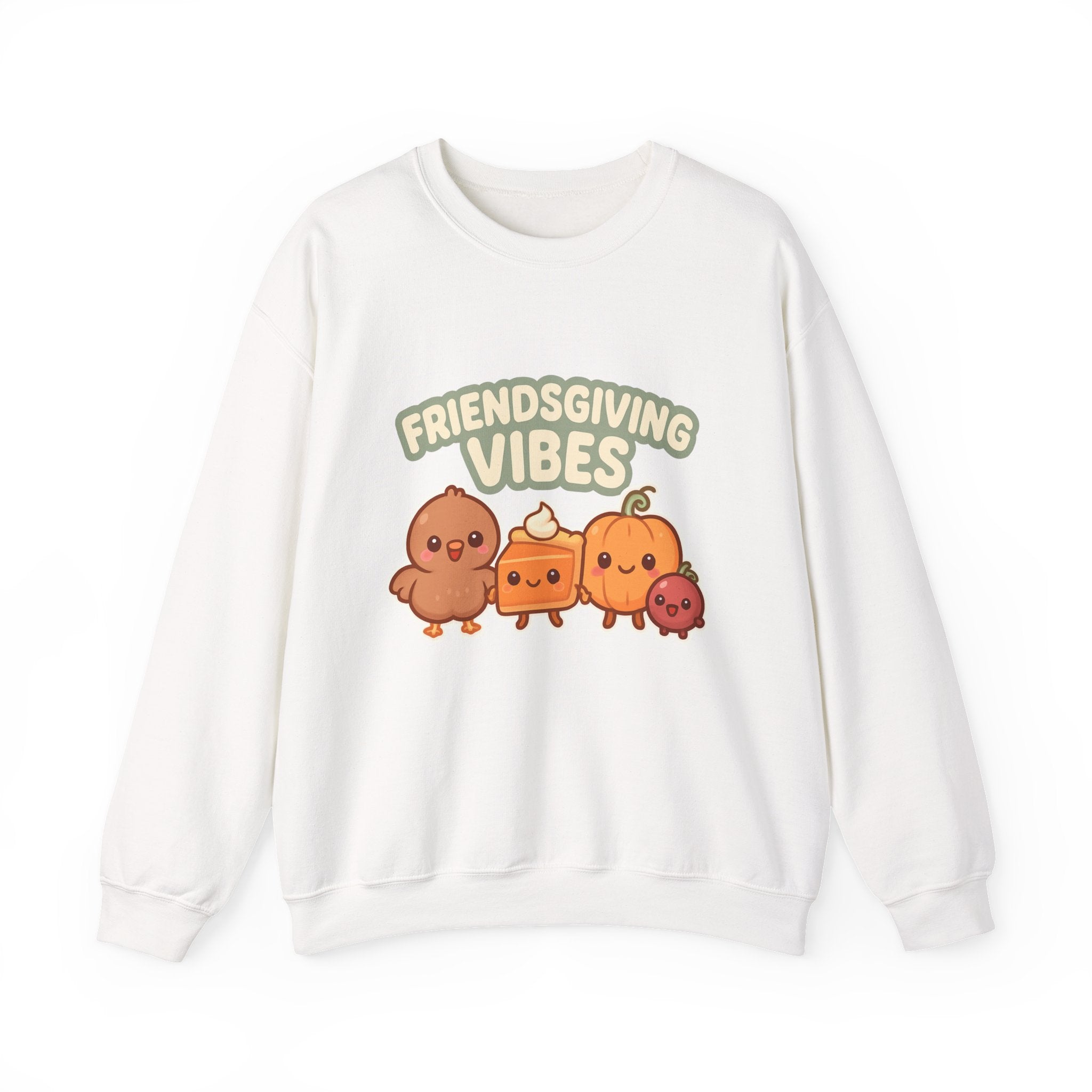 Friendsgiving Vibes Sweatshirt — Cute Thanksgiving Crewneck