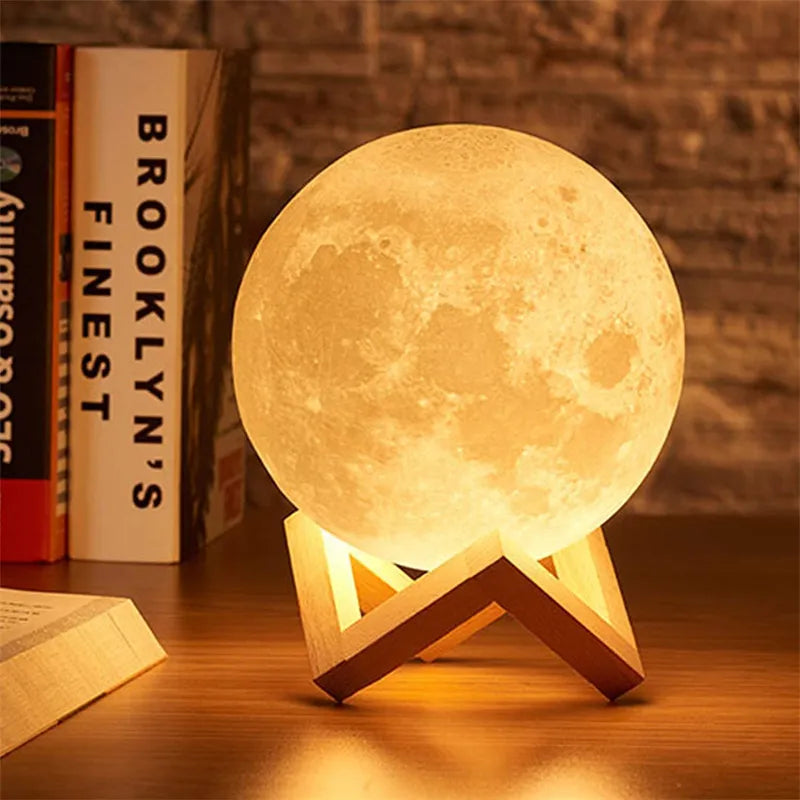 Enchanting 3D Moon Lamp