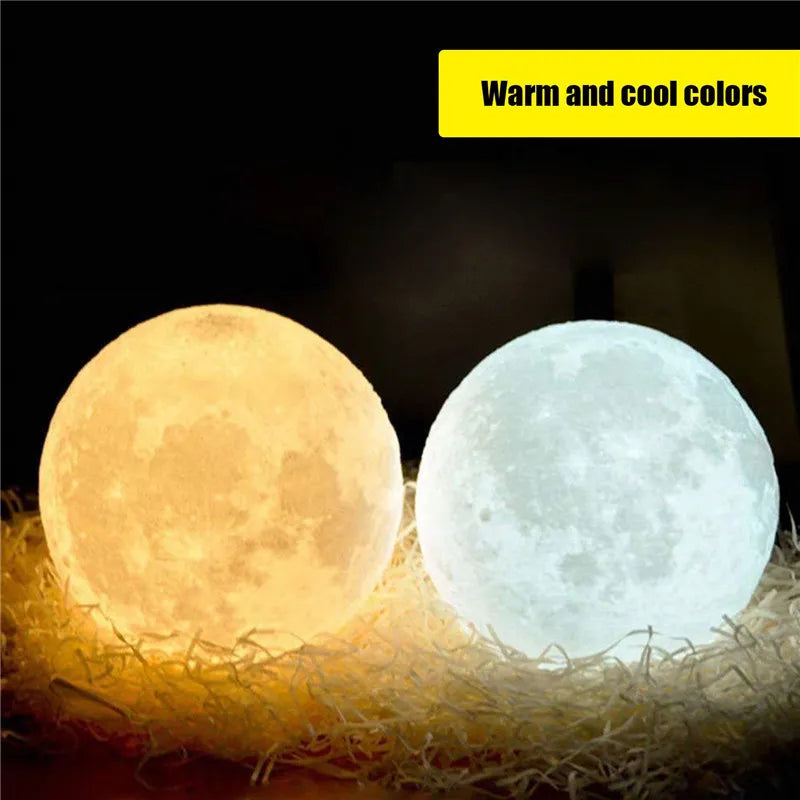 Enchanting 3D Moon Lamp